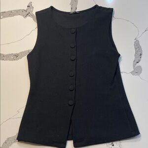 Zara Navy Sleeveless Vest